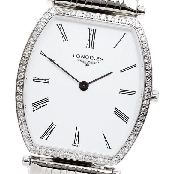 LONGINES La Grande Classic Diamond Bezel Quartz Men's Watch